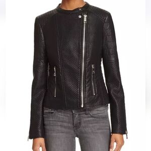 GUESS Jazmin Saint Faux Leather Moto Jacket S